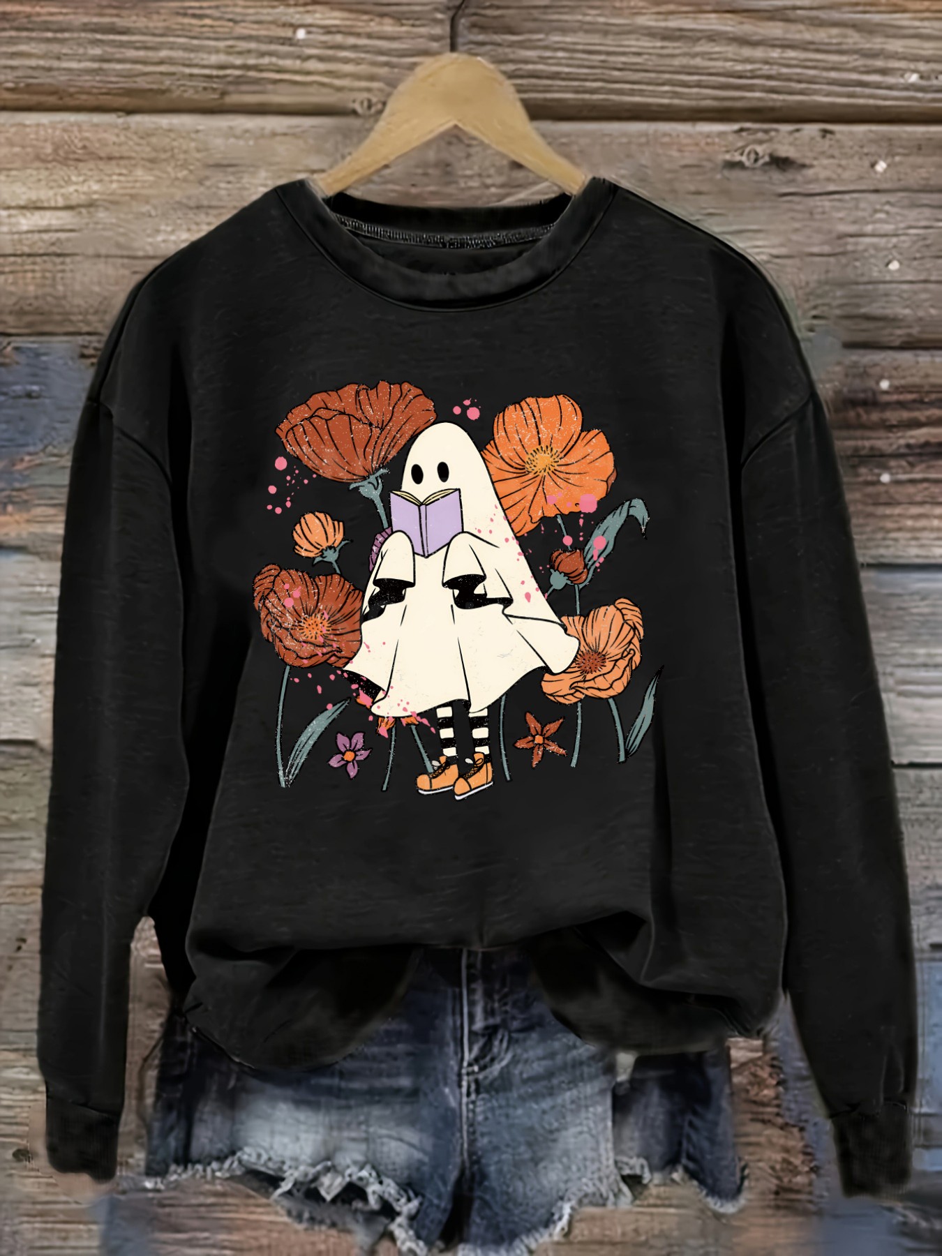 Costumes - Women's Casual Long Sleeve Crew Neck