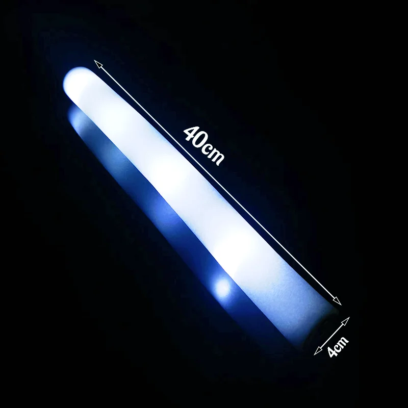 20/30pcs LED White Foam Glow S - Flashing Led Foam Sticks Party recension och pris
