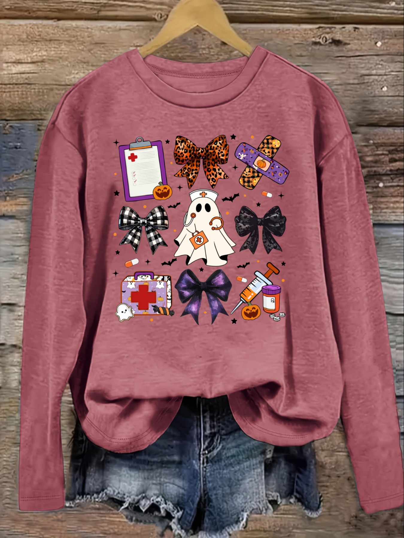 Women's Casual Long Sleeve Cre - Costumes recension och pris