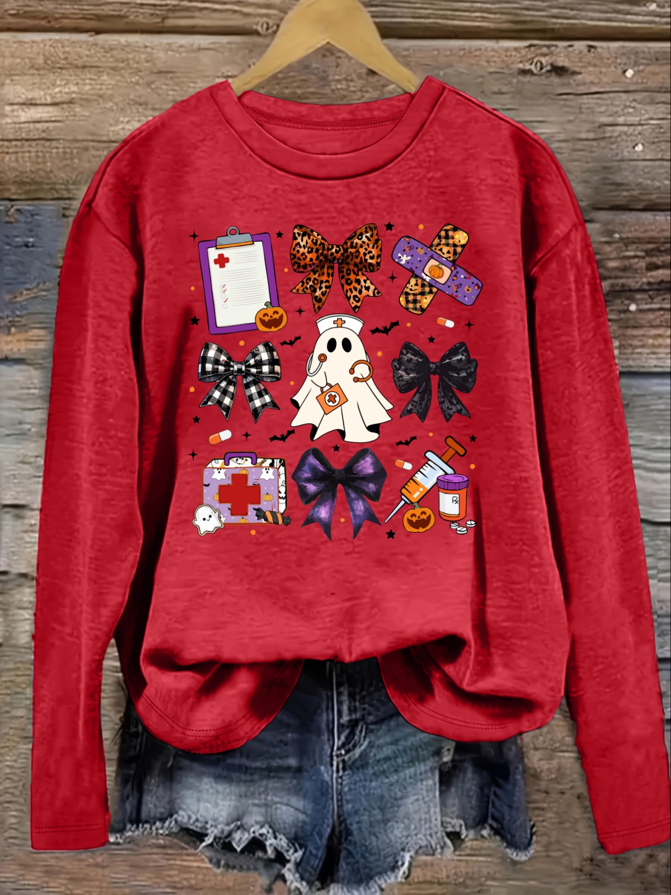 Women's Casual Long Sleeve Cre - Costumes recension och pris