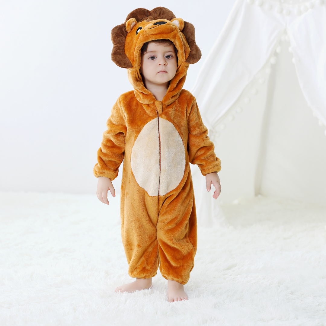 Baby Kigurumi Cute Lion Cartoo - Spiderman Jumpsuit Kids recension och pris
