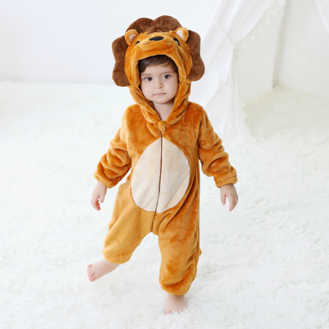 Baby Kigurumi Cute Lion Cartoo - Spiderman Jumpsuit Kids recension och pris
