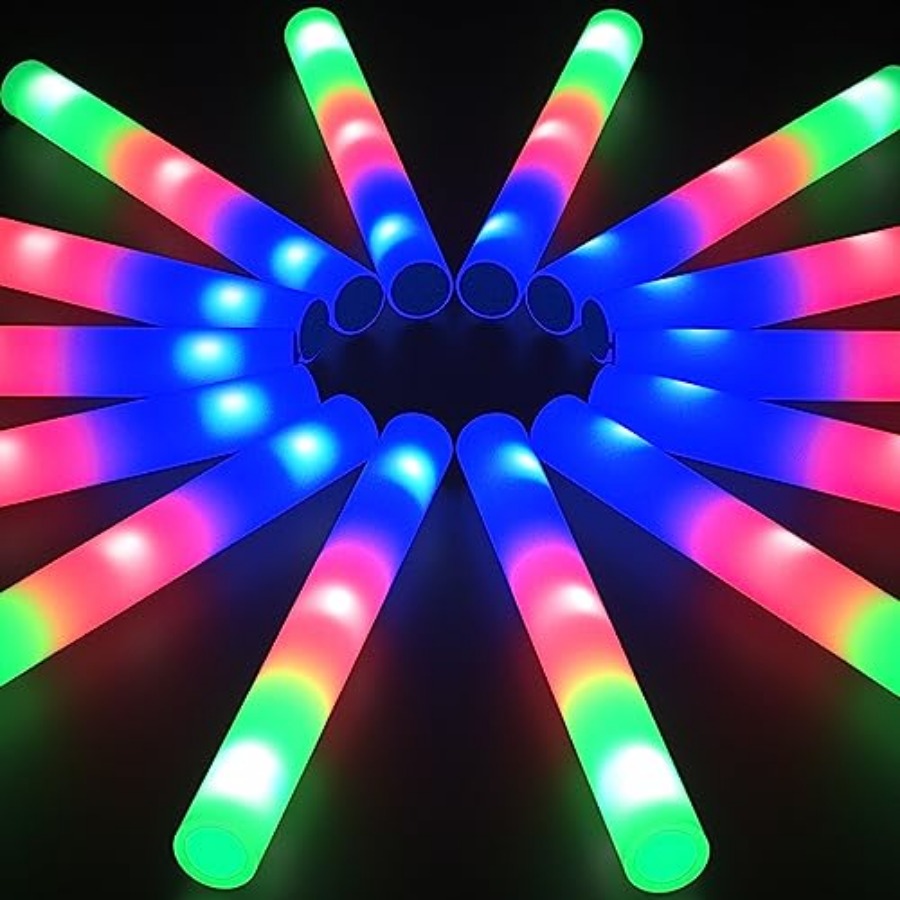 Pcs Foam Glow Sticks Bulk Part - Flashing Led Foam Sticks Party recension och pris
