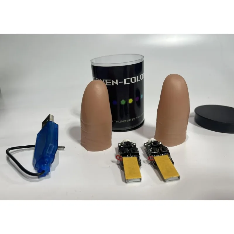 Seven Colors LED Light Thumb M - Thumb Tip Magic Trick Set recension och pris