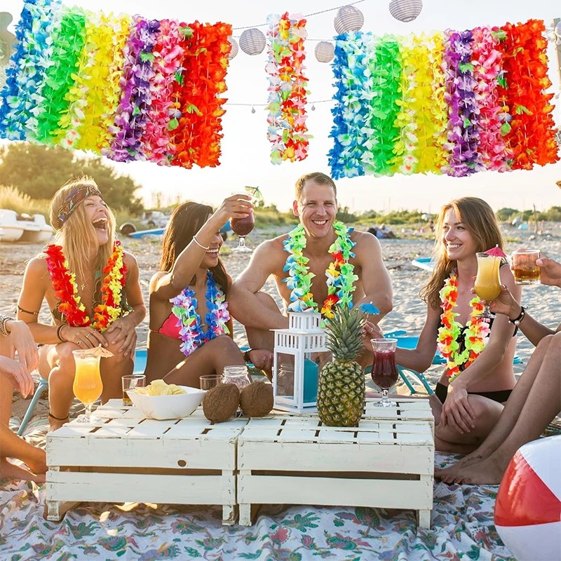 6/12/24Pcs Hawaiian Leis Party - Glow In The Dark Party Glasses recension och pris