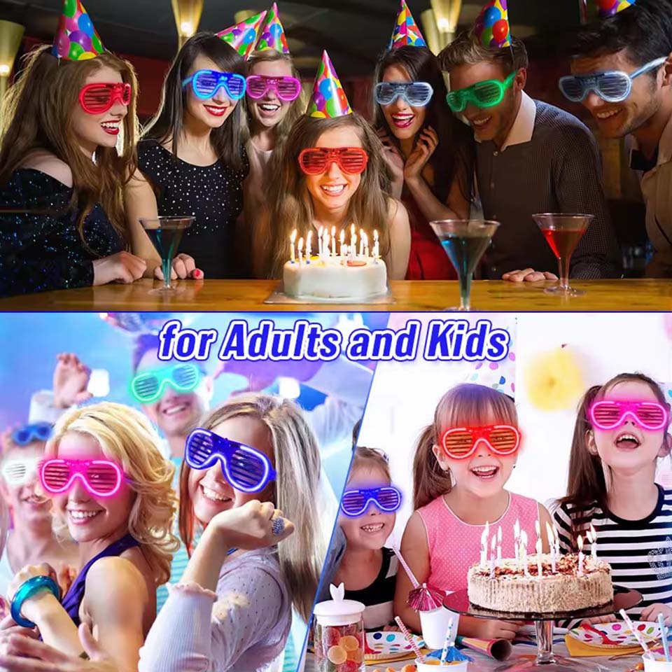 5-50 Pcs Light Up LED Glasses  - Glow In The Dark Party Glasses recension och pris