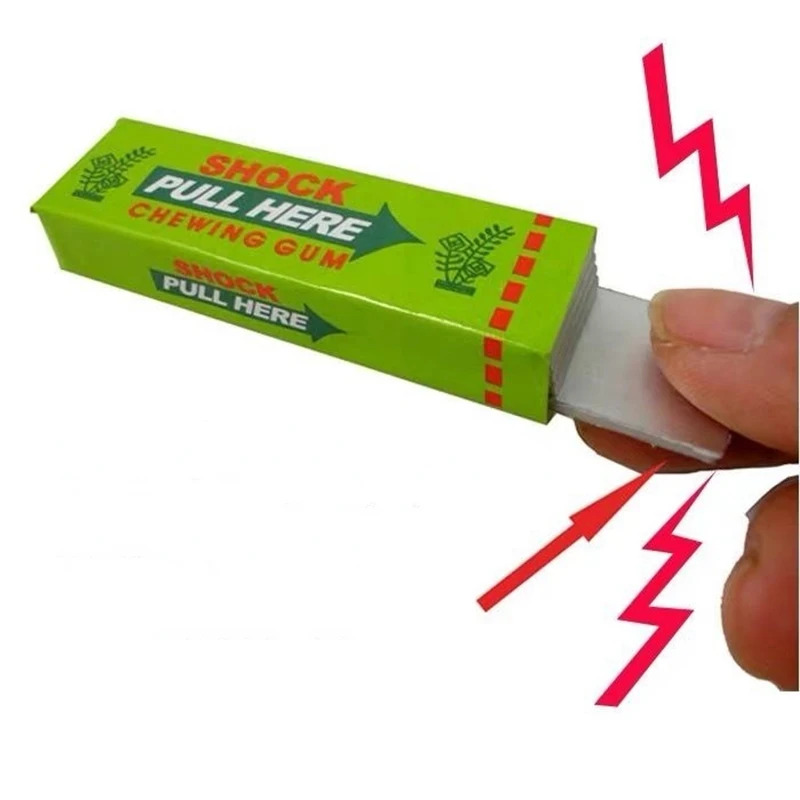 Electric Shock Joke Chewing Gu - Shock Pen Prank Toy recension och pris