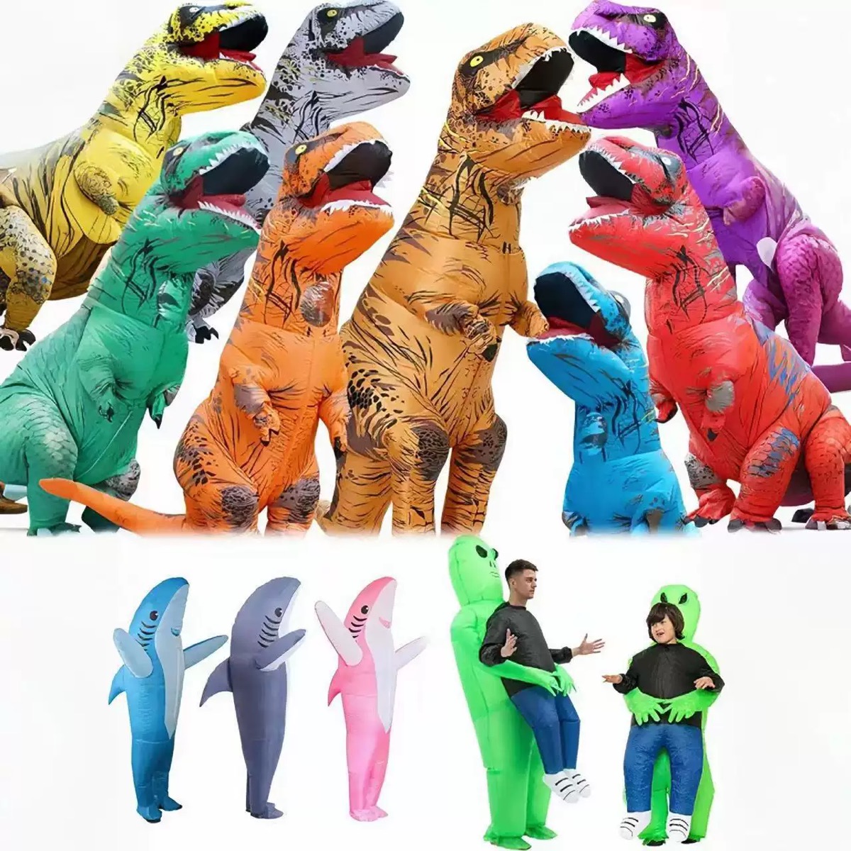 Adult Inflatable T-Rex Costume - Inflatable Dinosaur Costume Adult recension och pris