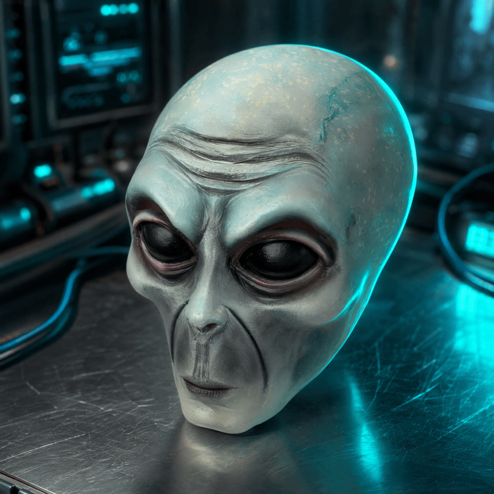 Latex Material Alien Mask Full - Latex Alien Mask Realistic recension och pris