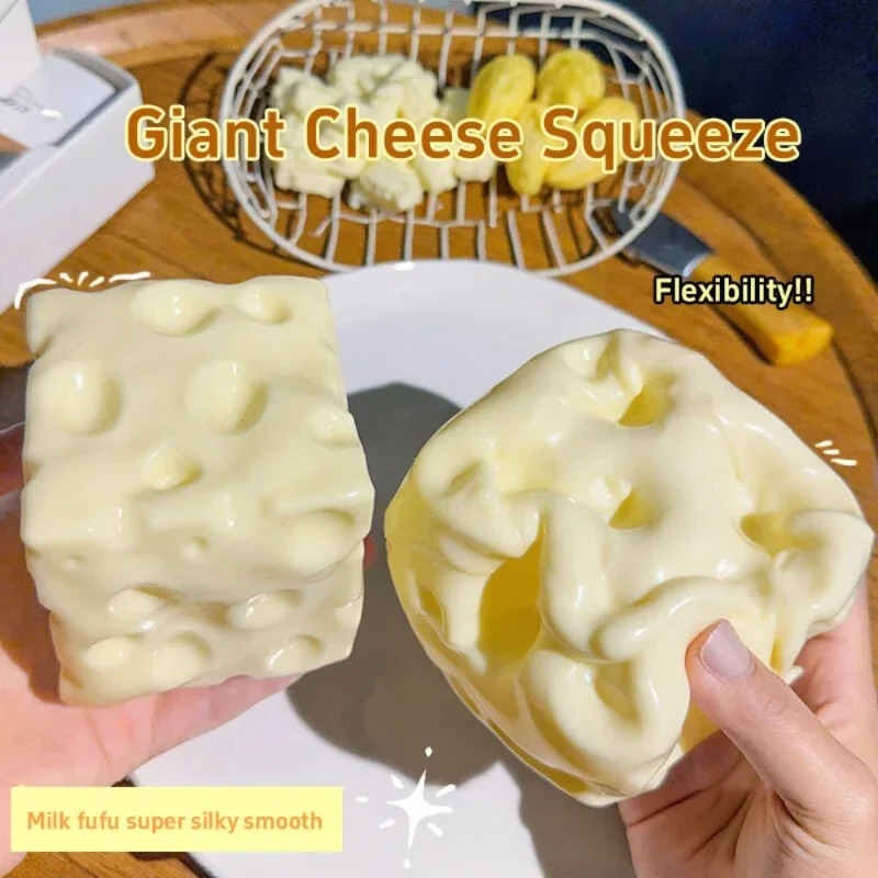 Taba Squishy Cheese Cube Stres - Novelty Gifts recension och pris