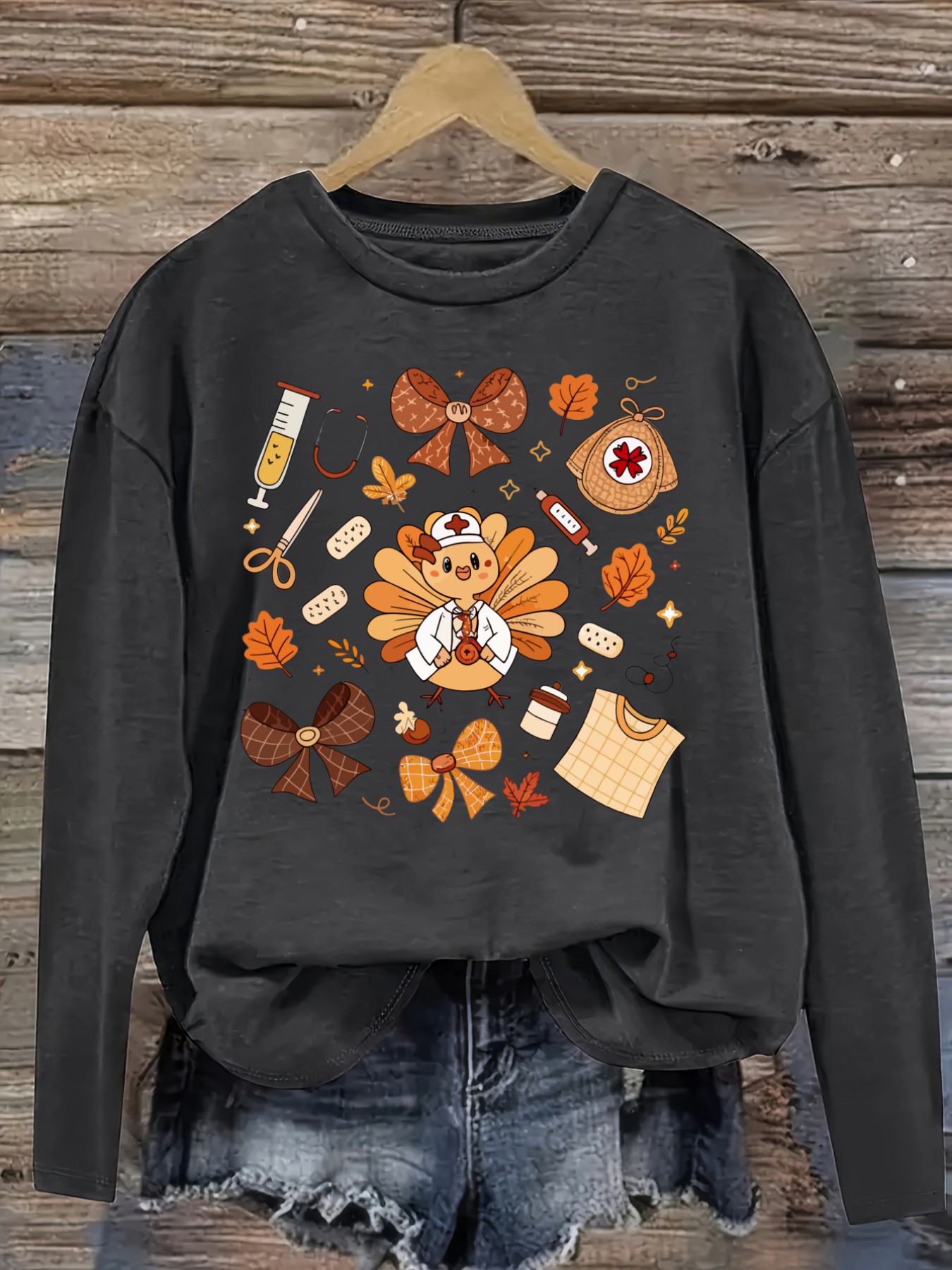 Women's Casual Long Sleeve Cre - Costumes recension och pris