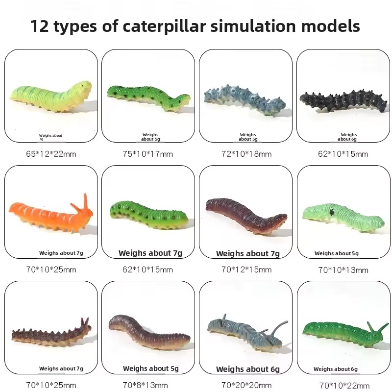 12pcs Insect Models Caterpilla - Prank Toys recension och pris