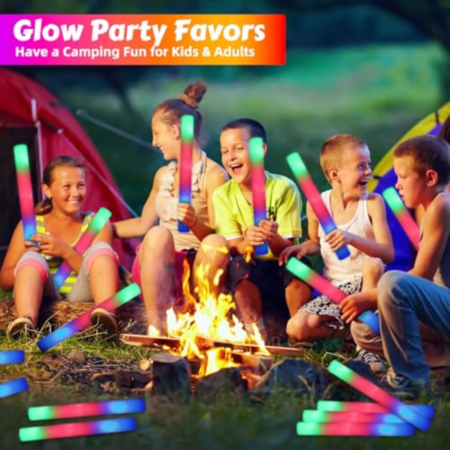 70 PCS LED Foam Glow Sticks Bu - Flashing Led Foam Sticks Party recension och pris