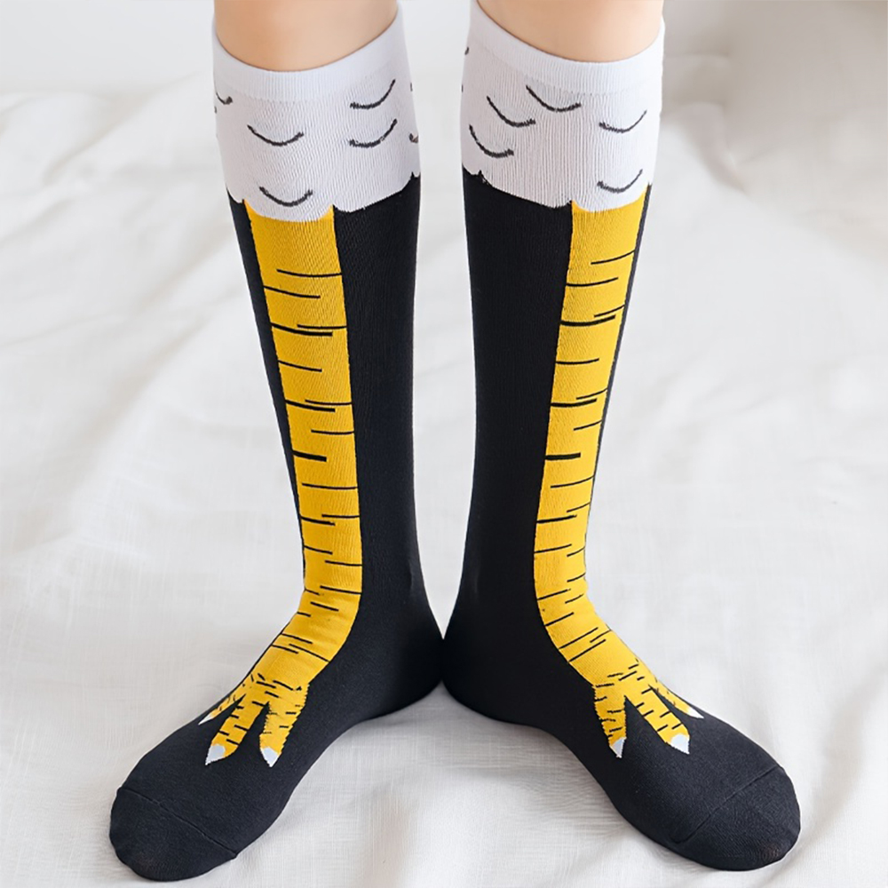 1/2/5/10 Pairs Women Knee High - Funny Chicken Leg Socks recension och pris
