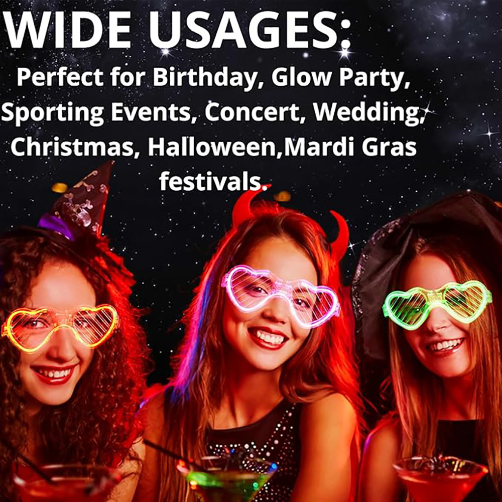 5/10/20/30/50 Bulk Light Up Gl - Glow In The Dark Party Glasses recension och pris