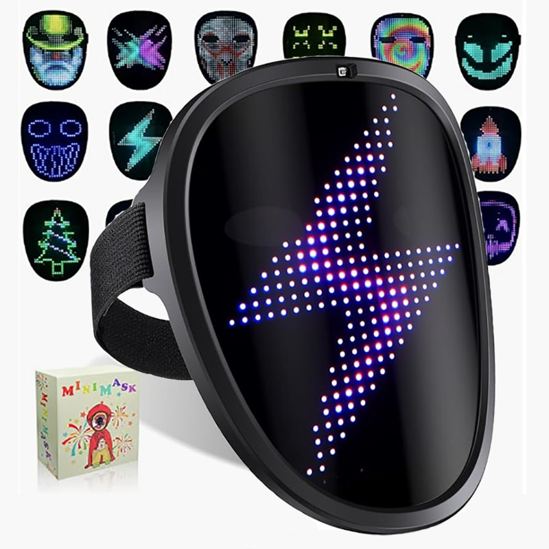 LED Mask with Gesture Sensing  - Led Purge Mask Halloween recension och pris