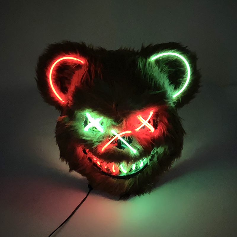 Halloween Light Up Horror Anim - Led Purge Mask Halloween recension och pris