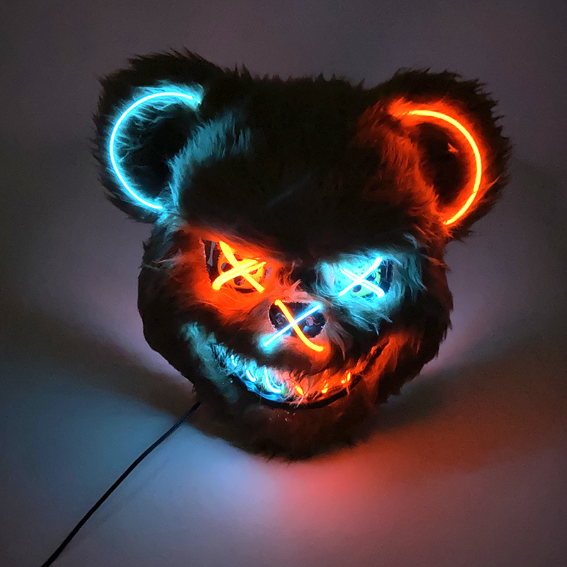 Halloween Light Up Horror Anim - Led Purge Mask Halloween recension och pris