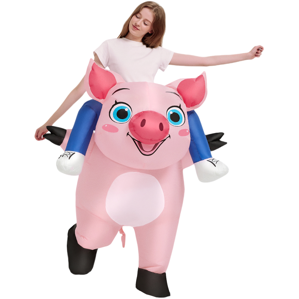 New Pink Inflatable Pig Costum - Inflatable Dinosaur Costume Adult recension och pris