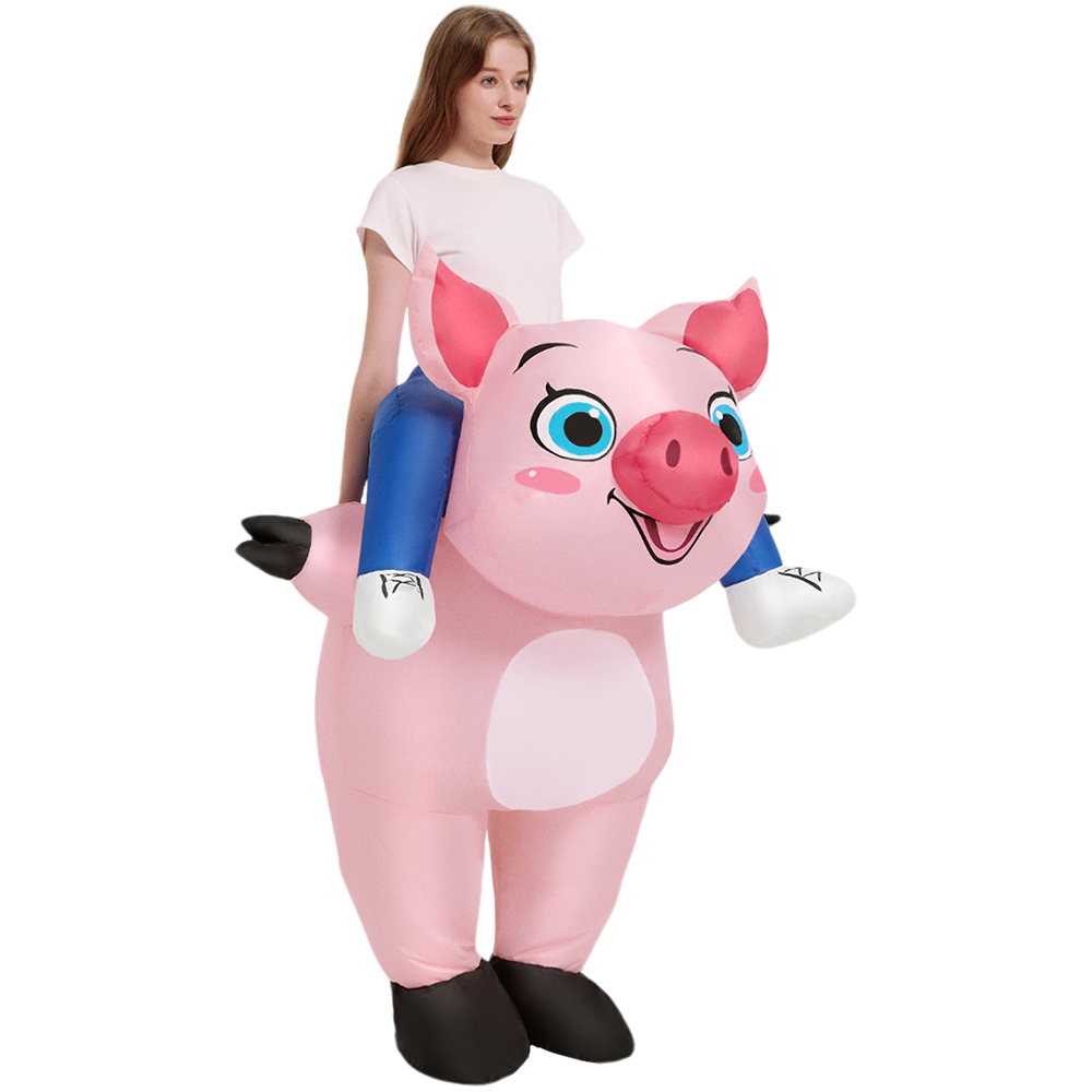 New Pink Inflatable Pig Costum - Inflatable Dinosaur Costume Adult recension och pris