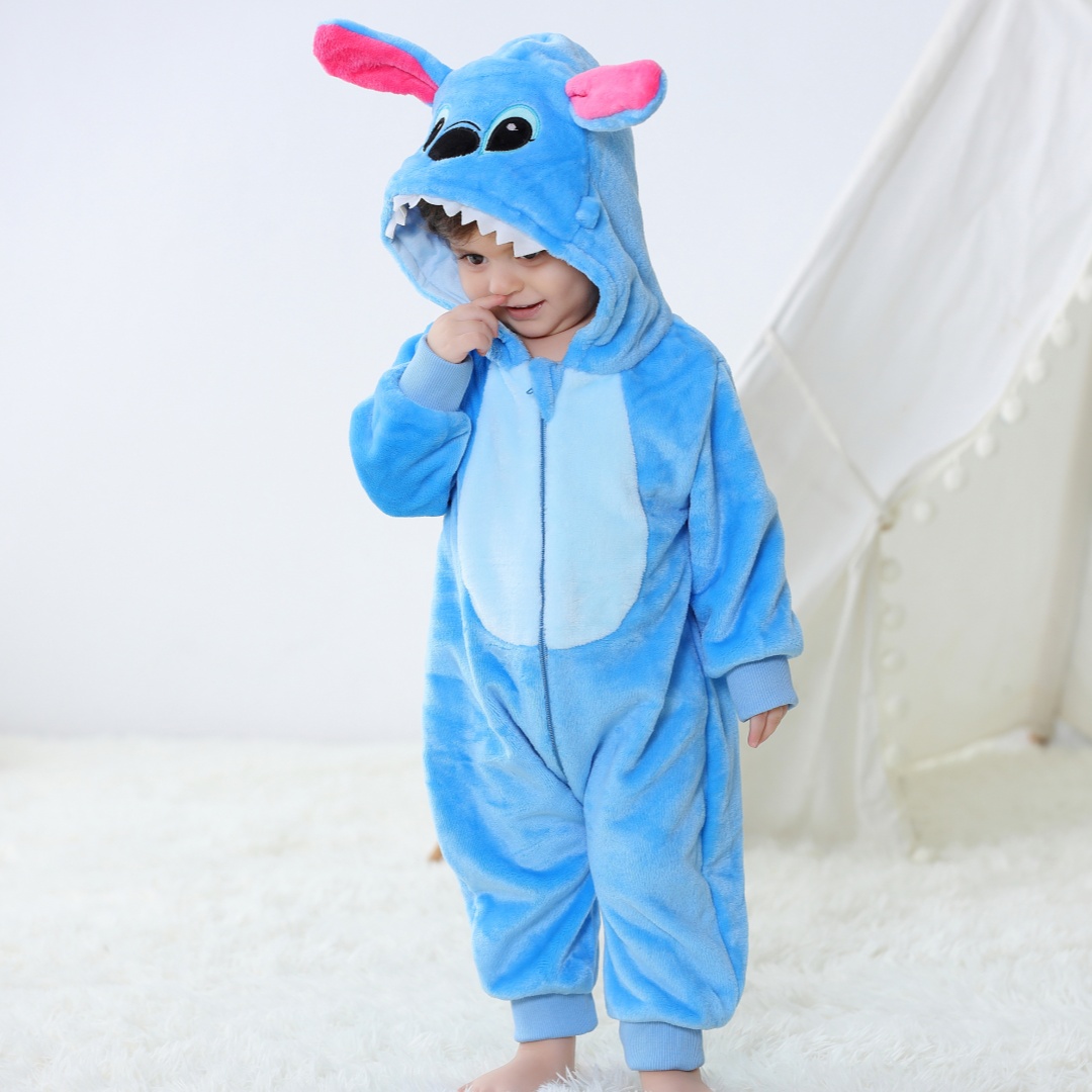 Baby Kigurumi Stitch Cartoon R - Spiderman Jumpsuit Kids recension och pris