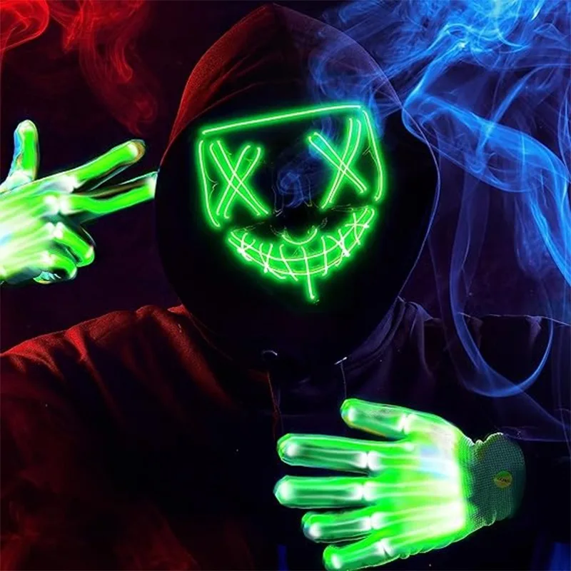 Led Mask Halloween Carnival Ch - Led Purge Mask Halloween recension och pris
