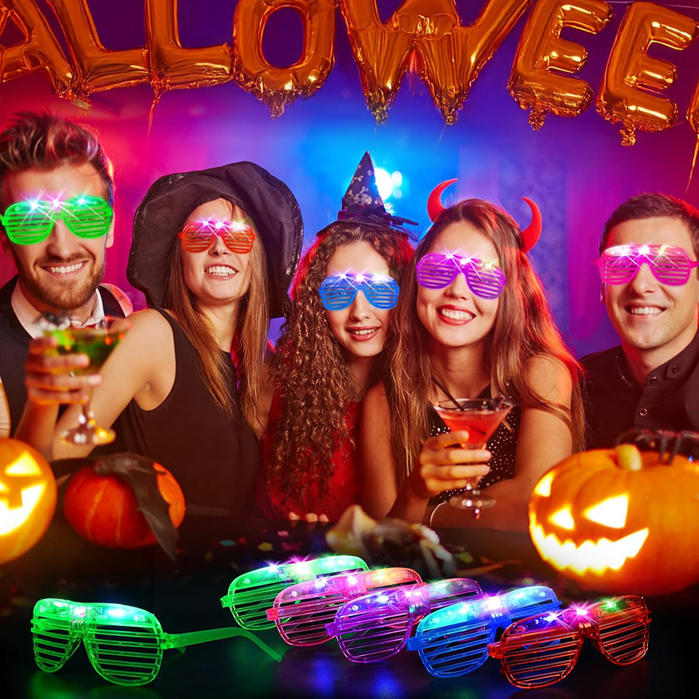 LED Glasses 6 Neon Colors Glow - Glow In The Dark Party Glasses recension och pris