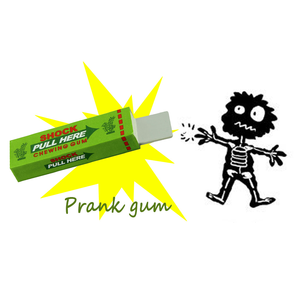 Electric Shock Joke Chewing Gu - Shock Pen Prank Toy recension och pris