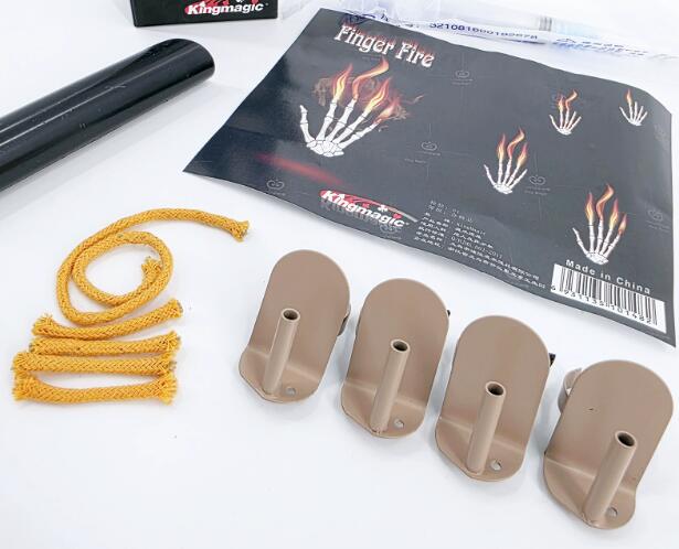4Pcs/set Finger Fire Magic Tri - Thumb Tip Magic Trick Set recension och pris