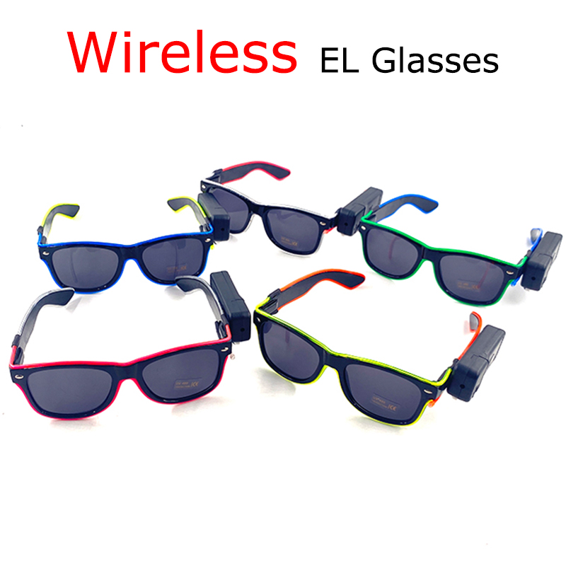 Wireless Cool LED Sunglasses f - Glow In The Dark Party Glasses recension och pris